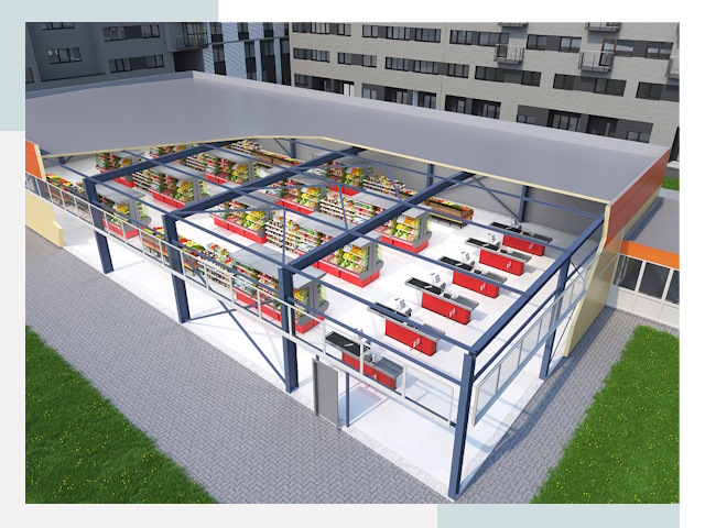 Строительство магазинов в Кропоткин от 652 руб. за м²