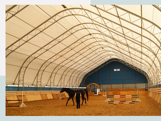 Строительство конных манежей в Кропоткине