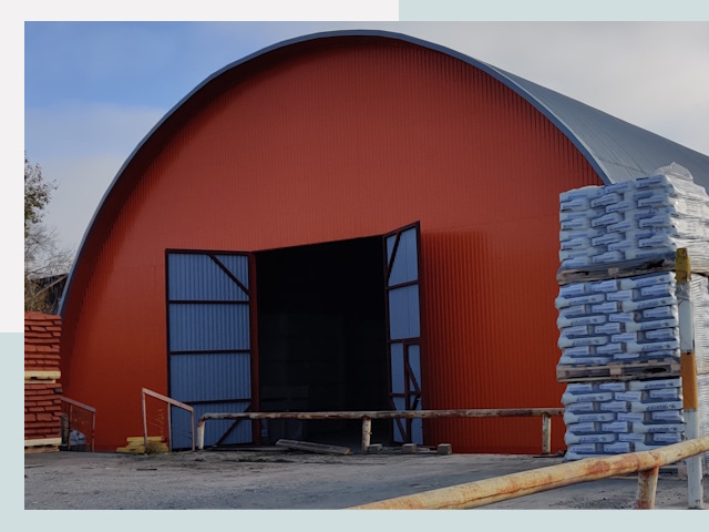 Полукруглые ангары по цене от 652 руб. в Кропоткин