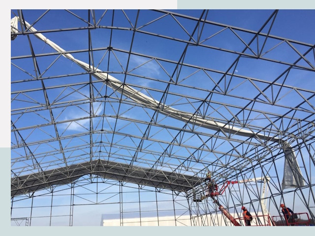 Шатровые ангары от 652 руб. в Кропоткине и Краснодарском крае