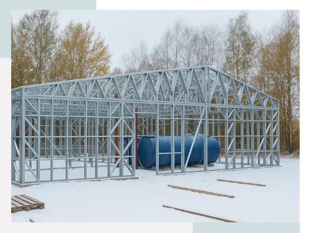 Металлические ангары в Кропоткине