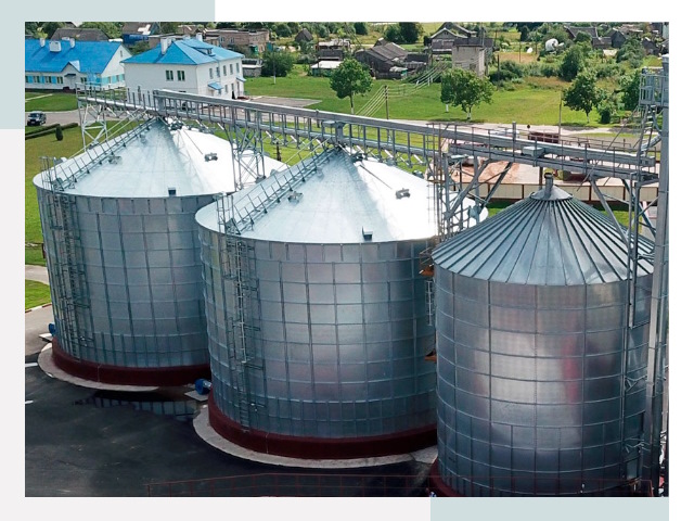 Металлические силосы в Кропоткине