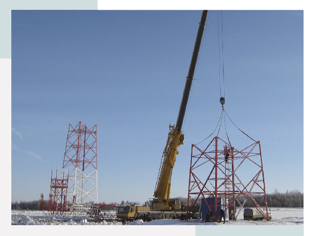 Монтаж вышек связи в Кропоткине