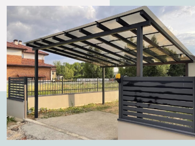 Металлические навесы в Кропоткин от 652 руб. за м²