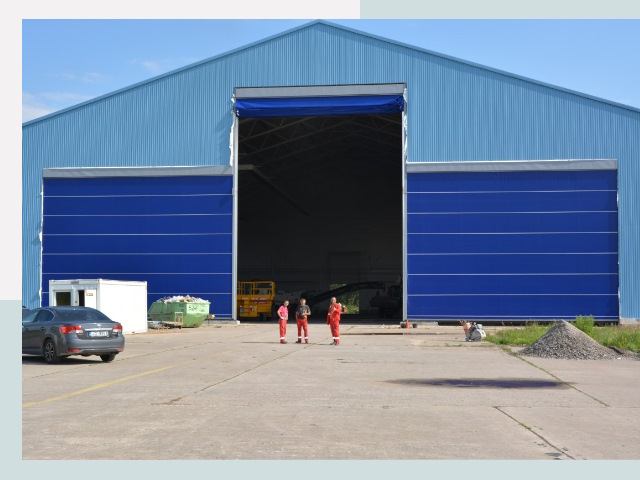 Ангарные ворота в Кропоткин от СтальСтрой-Крп по цене 652 руб.