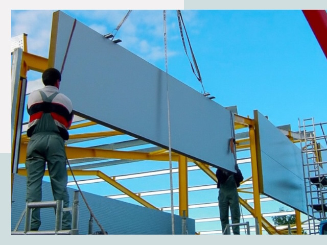 Монтаж сэндвич-панелей в Кропоткине от 652 руб.