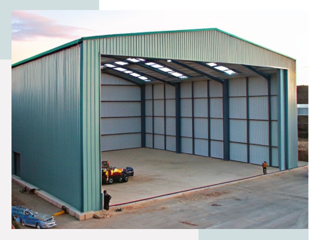 Строительство ангаров в Кропоткине